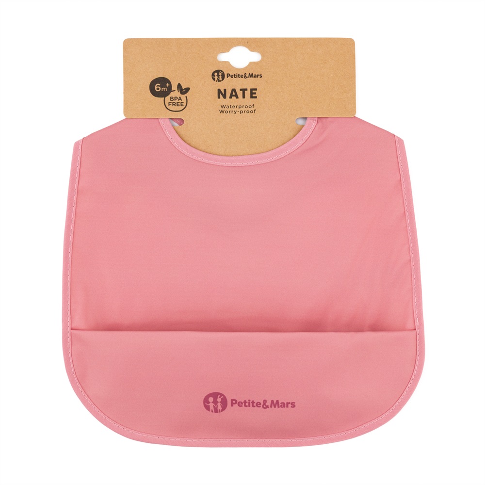 PETITE&MARS Podbradník PU Nate Dusty Rose 6m+
