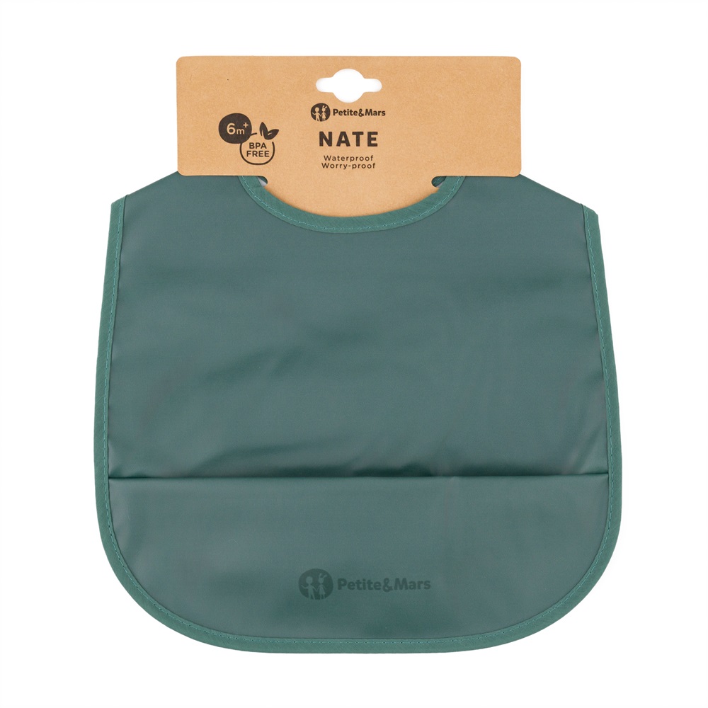 PETITE&amp;MARS Podbradník PU Nate Misty Green 6m+