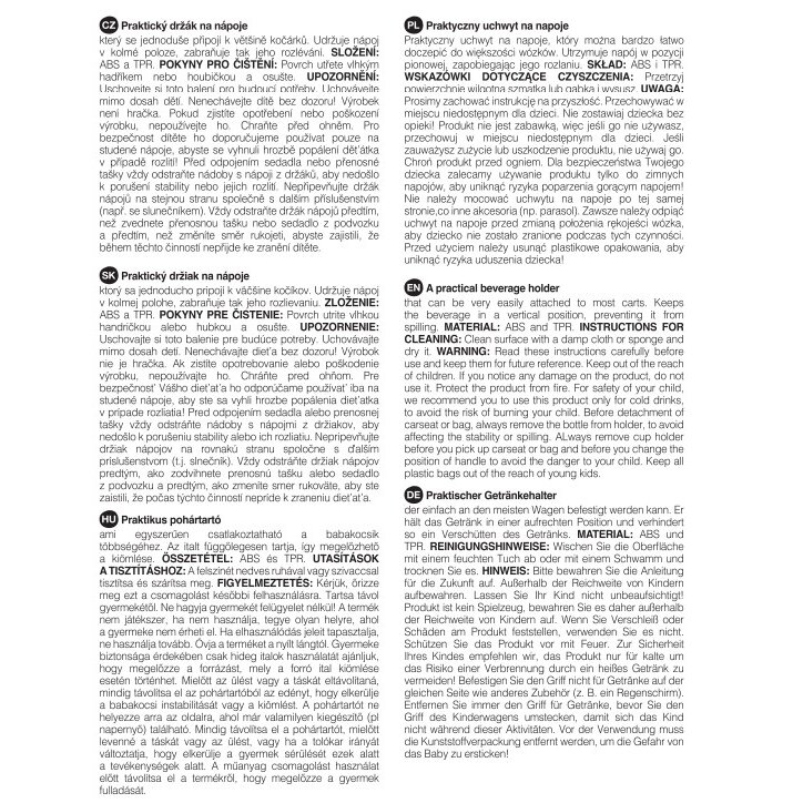 PETITE&amp;MARS Držiak na nápoje Handy Black