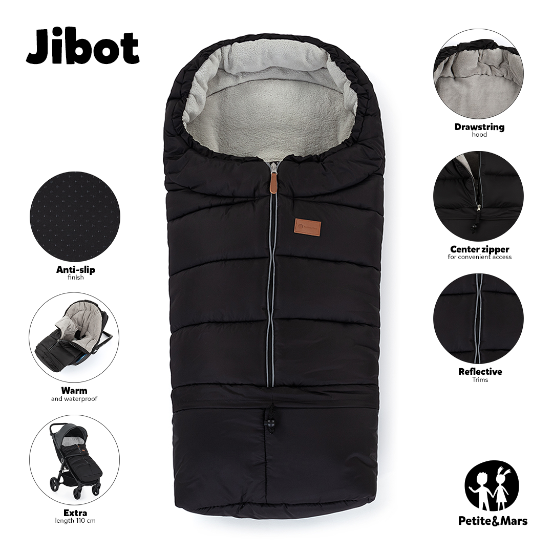 PETITE&amp;MARS Fusak nastaviteľný 3v1 Jibot Charcoal Grey