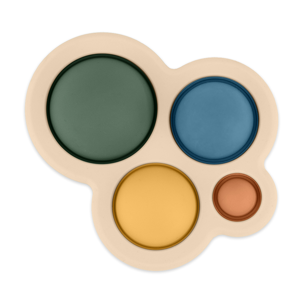 PETITE&amp;MARS Hračka silikónová Chill out Misty Green 6m+