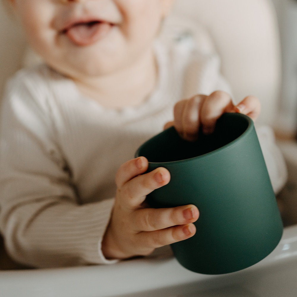 PETITE&amp;MARS Hrnček silikonový Take&amp;Match Dusty Rose 6m+