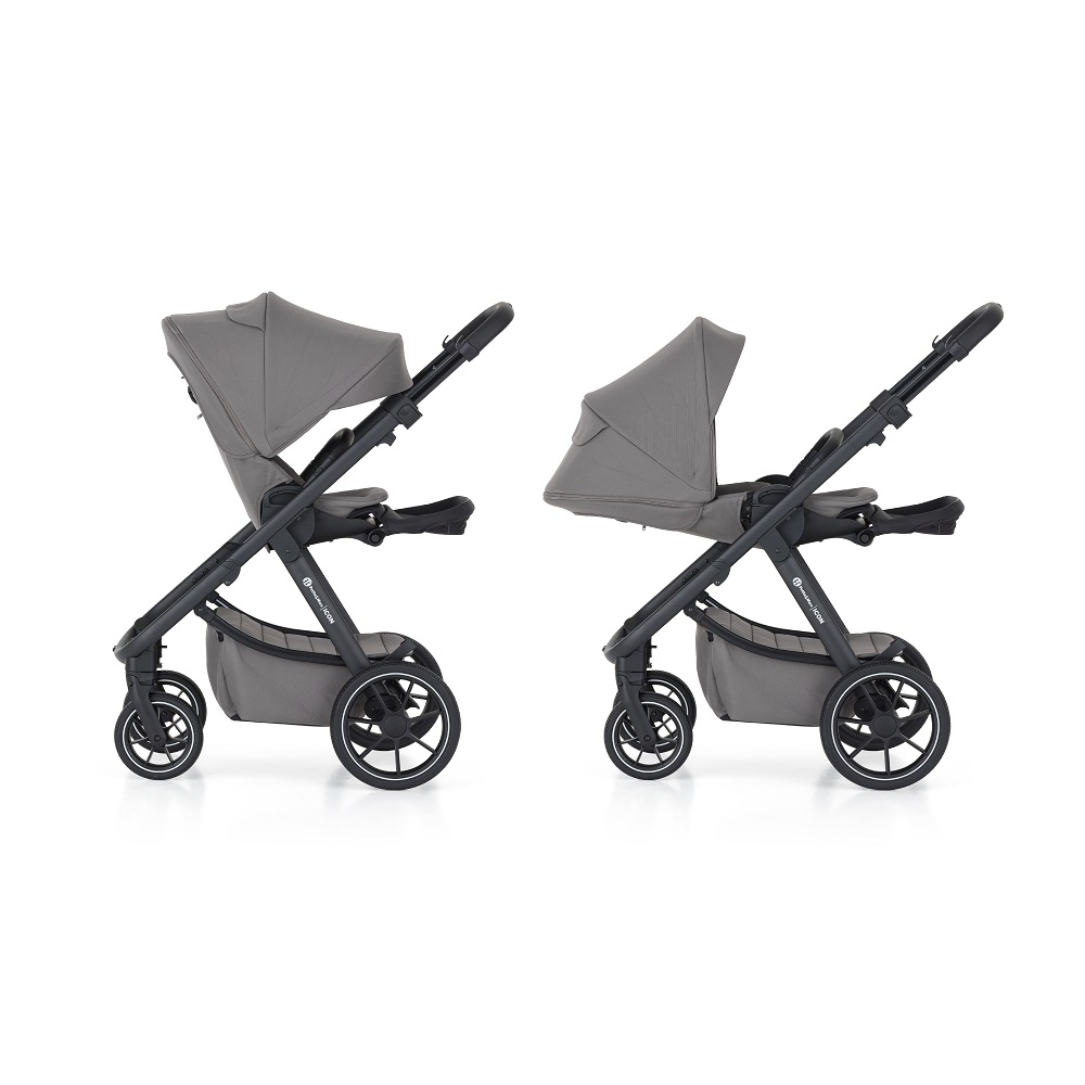 PETITE&amp;MARS Kočík kombinovaný ICON 2v1 Dove Grey LITE RWS + Core Pro i-Size Black Grey + Báza