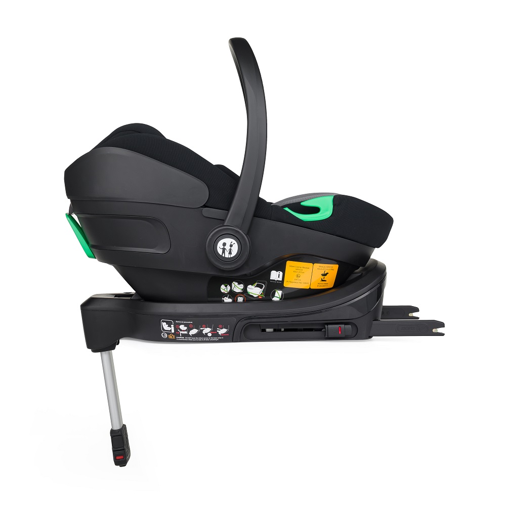 PETITE&amp;MARS Kočík kombinovaný ICON 2v1 Mossy Green LITE AIR + Core Pro i-Size Black Grey + Báza