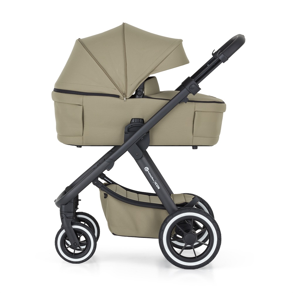 PETITE&amp;MARS Kočík kombinovaný ICON 2v1 Mossy Green XXL AIR + Core Pro i-Size Black Grey + Báza