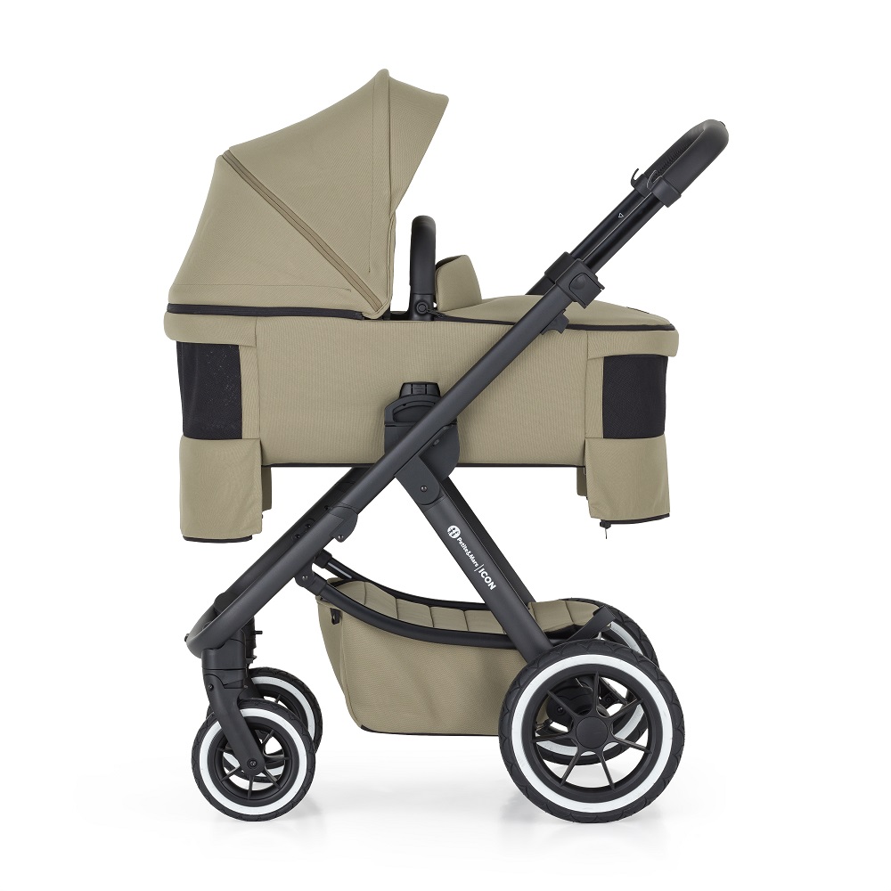PETITE&amp;MARS Kočík kombinovaný ICON 2v1 Mossy Green XXL AIR + Core Pro i-Size Black Grey + Báza