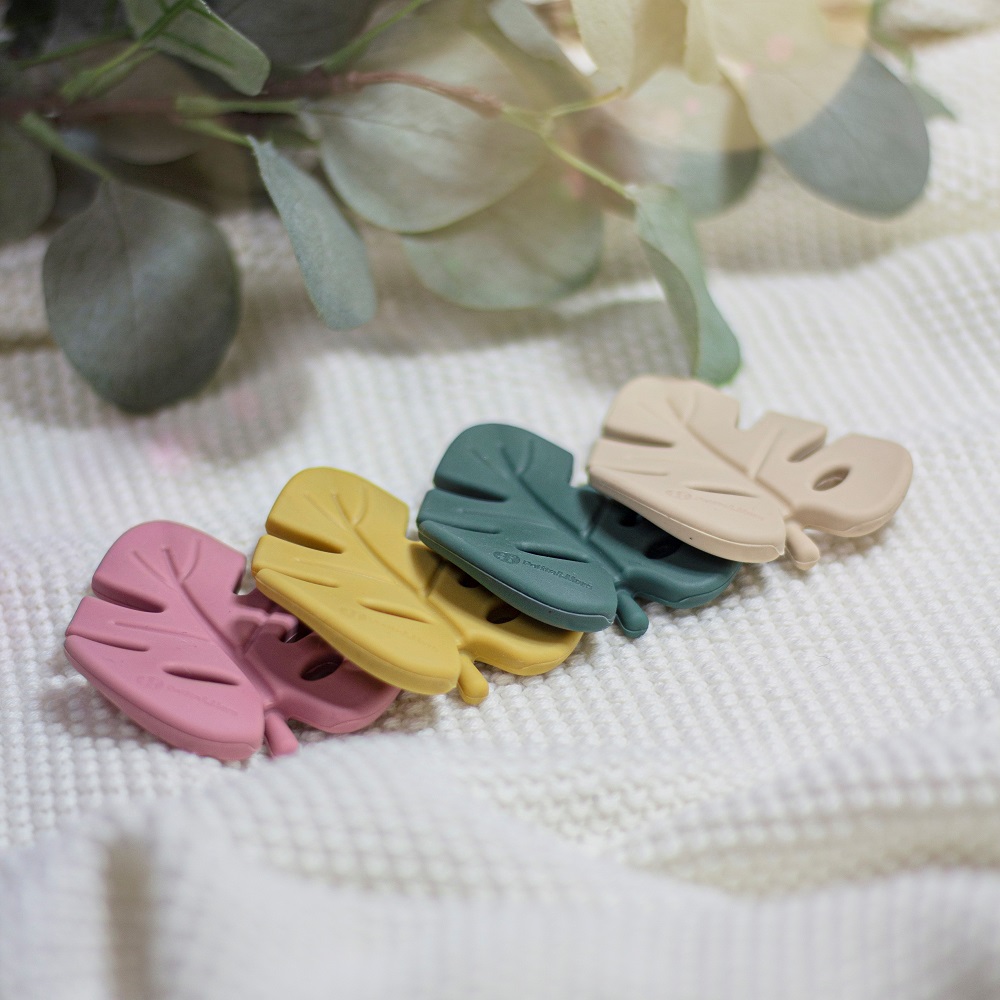 PETITE&amp;MARS Hryzačka silikónová TAKE&amp;MATCH Dusty Rose 0m+