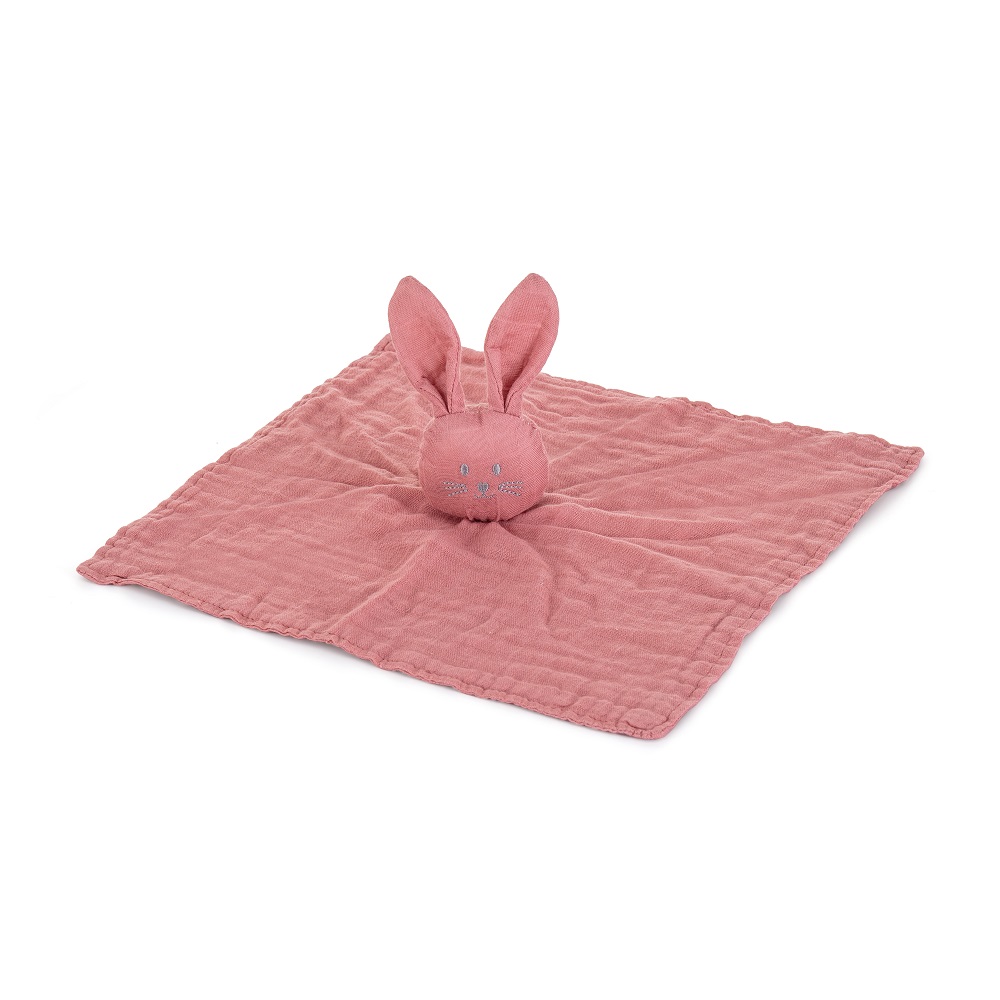 PETITE&amp;MARS Maznáčik bambusový mušelínový Hugo Dusty Rose 0m+