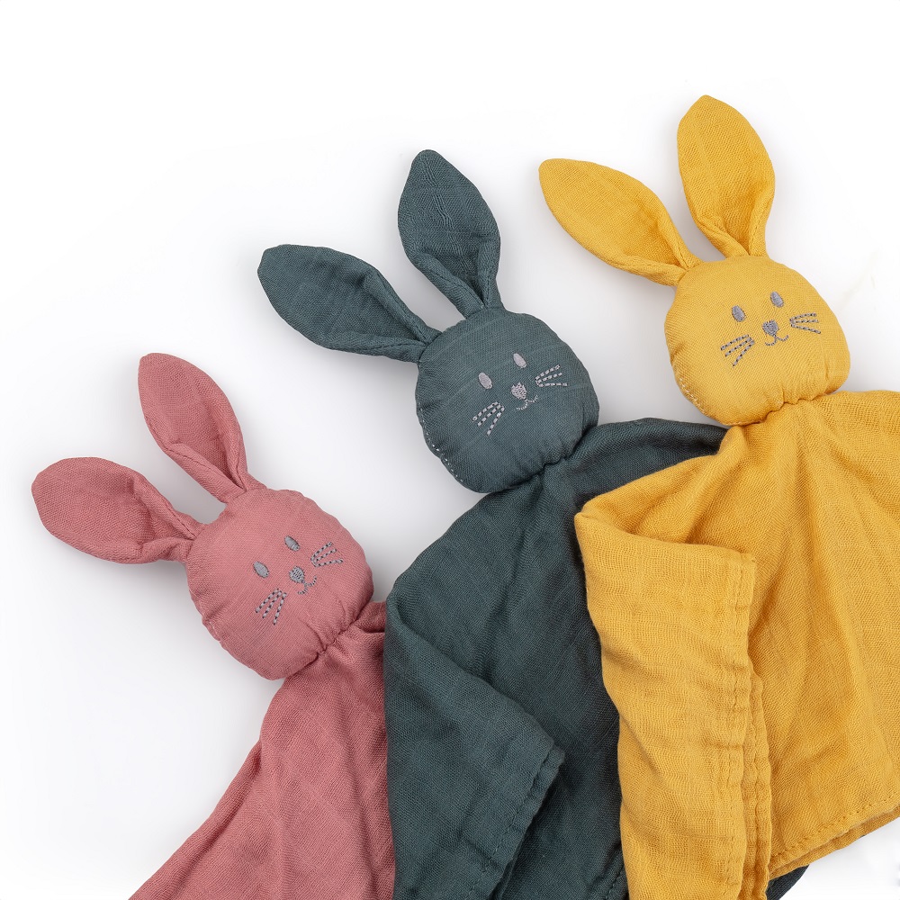 PETITE&amp;MARS Maznáčik bambusový mušelínový Hugo Misty Green 0m+