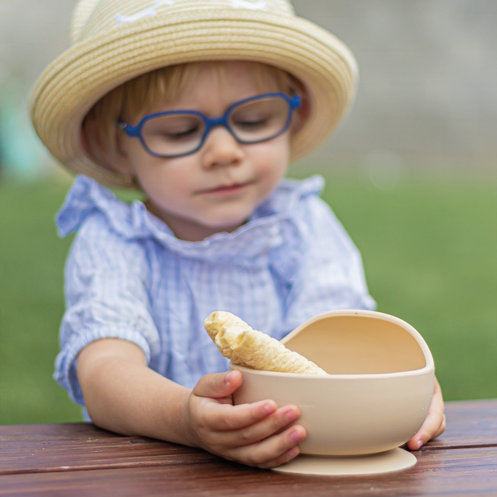 PETITE&amp;MARS Miska silikónová s prísavkou TAKE&amp;MATCH Desert Sand 6m+