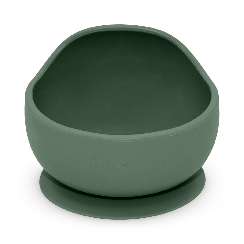 PETITE&amp;MARS Miska silikónová s prísavkou TAKE&amp;MATCH Misty Green 6m+