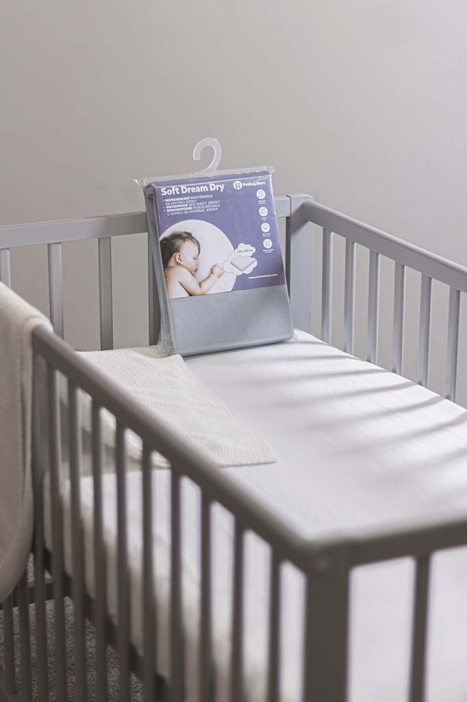 PETITE&amp;MARS Napínacia plachta Soft Dream 120 x 60 Grey