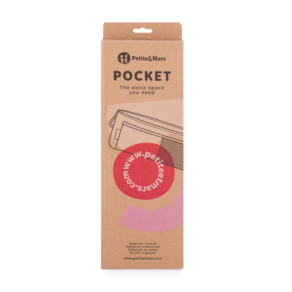 PETITE&amp;MARS Organizér na kočík Pocket Absolute Black