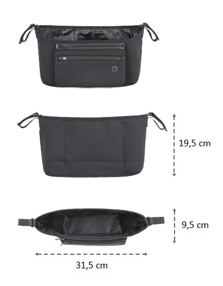 PETITE&amp;MARS Organizér na kočík Pocket Zip black