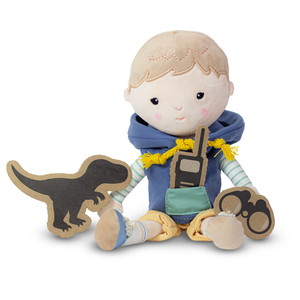 PETITE&amp;MARS Bábika plyšová Max 0m+, 35 cm