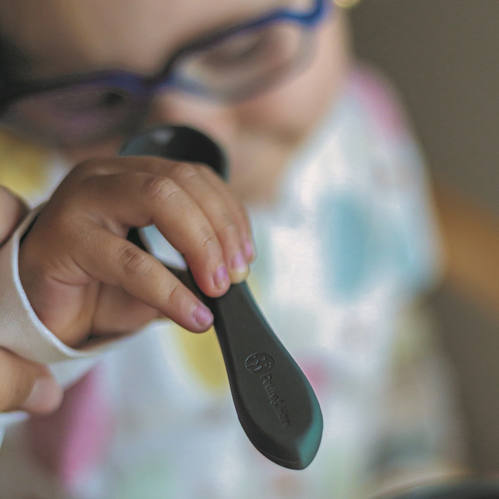 PETITE&amp;MARS Príbor silikónový TAKE&amp;MATCH Misty Green 6m+