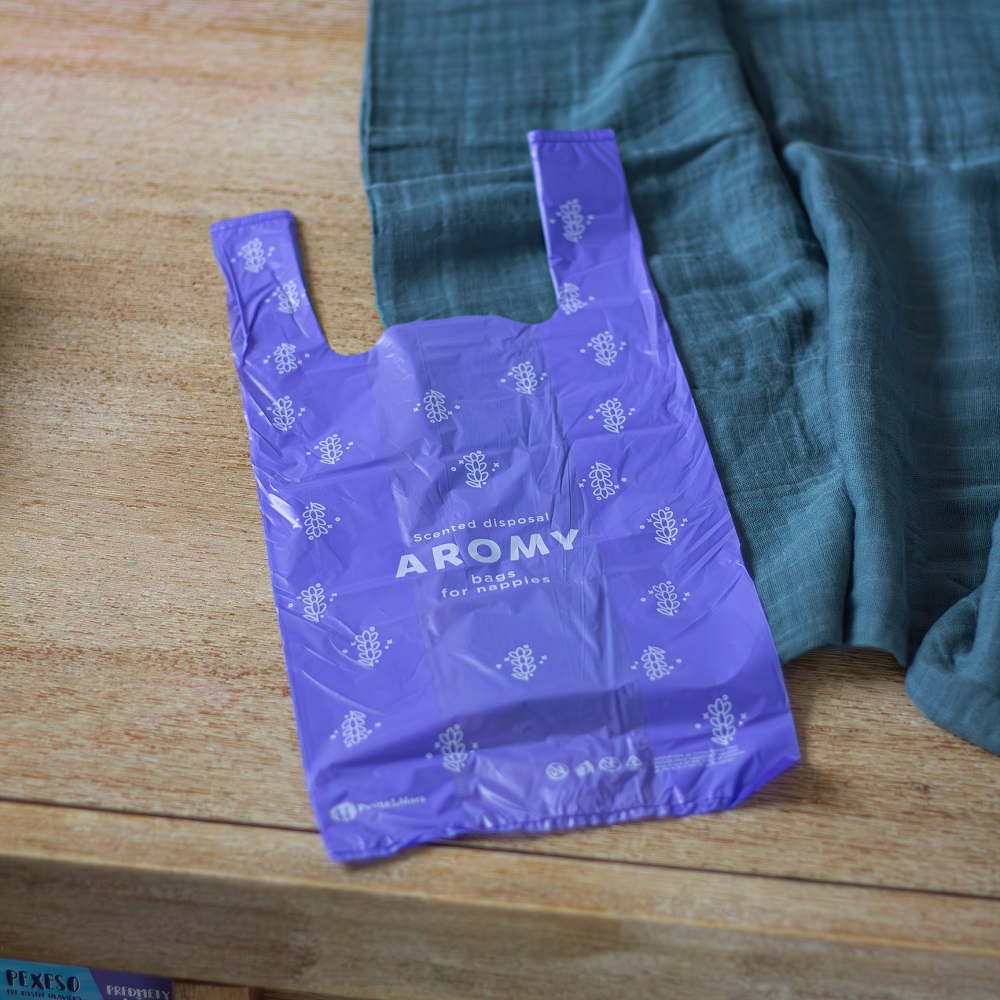 PETITE&amp;MARS Vrecká voňavé na plienky s úchytmi Aromy, 100 ks