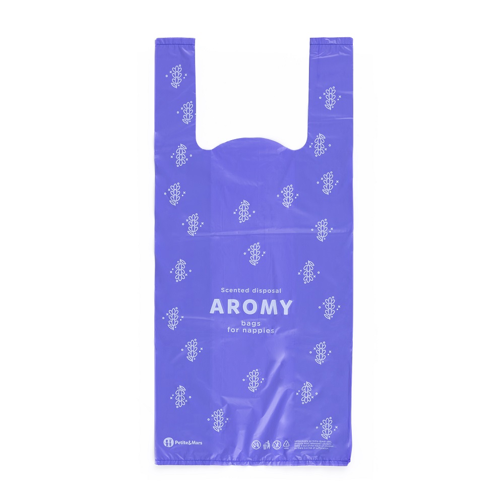 PETITE&amp;MARS Vrecká voňavé na plienky s úchytmi Aromy, 100 ks