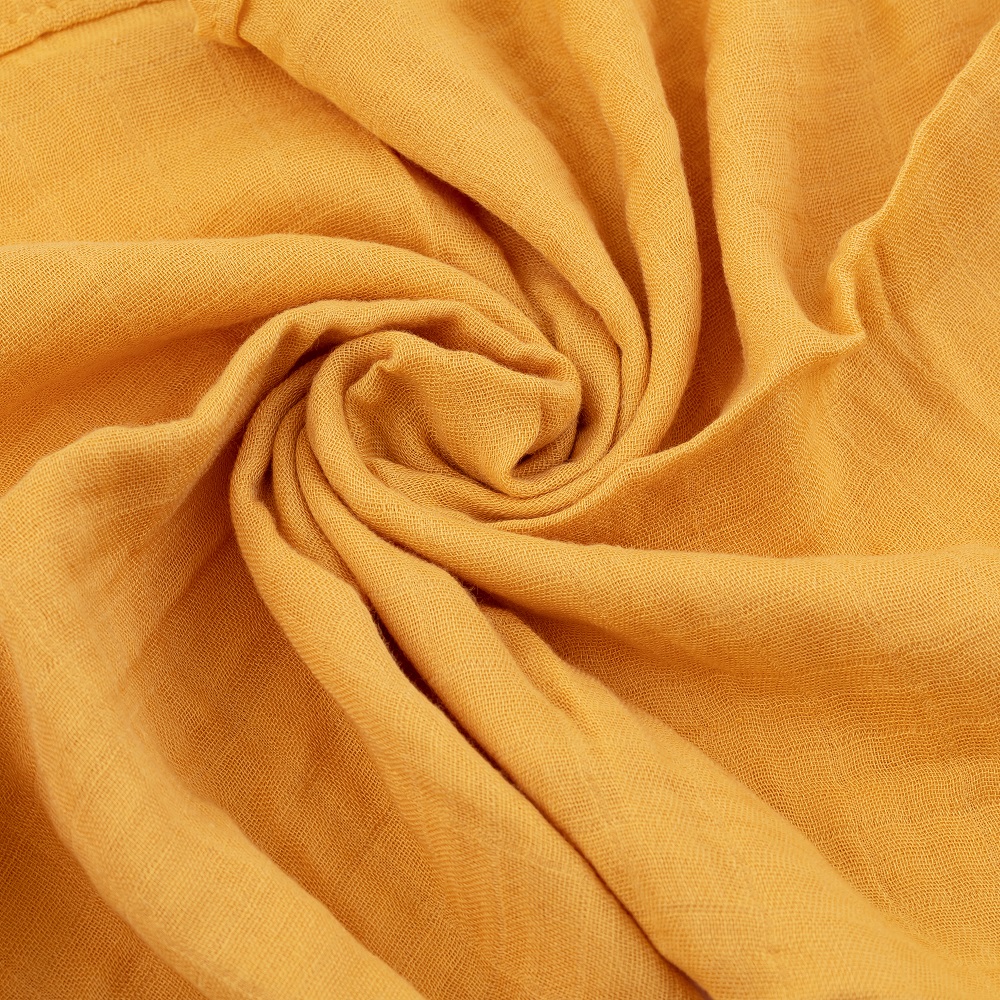 PETITE&amp;MARS Sada plienok bambusová mušelínová 3ks Moussy Ochre Leaves, 68 x 68 cm