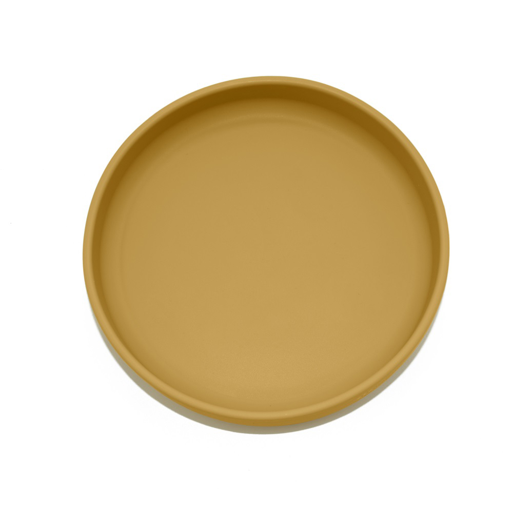 PETITE&amp;MARS Set jedálenský silikónový TAKE&amp;MATCH 4 ks Misty Green - Intense Ochre 6m+