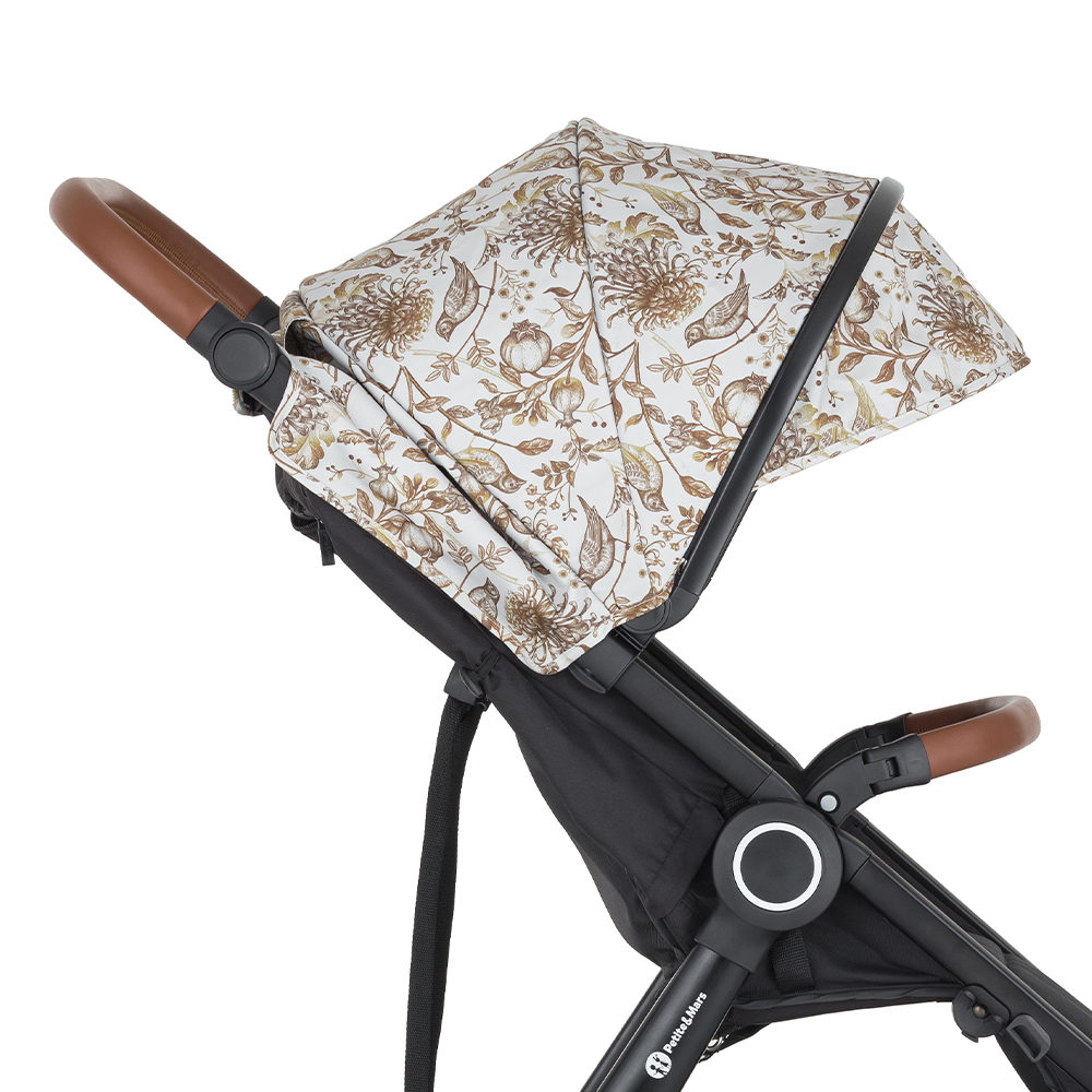 PETITE&amp;MARS Strieška ku kočíku Street2 Limited 100 Elegant Birds