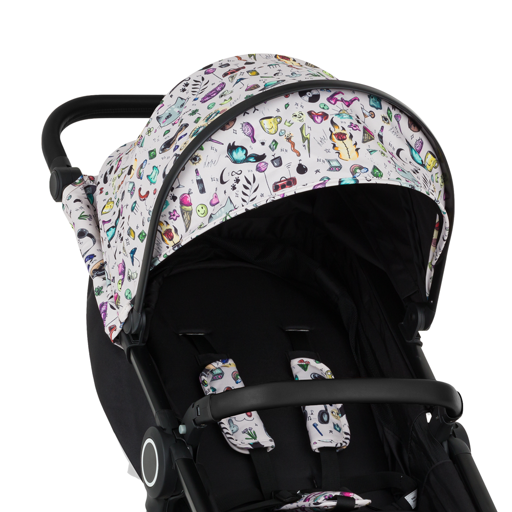 PETITE&amp;MARS Strieška ku kočíku Street2 Limited 100 Tattoo