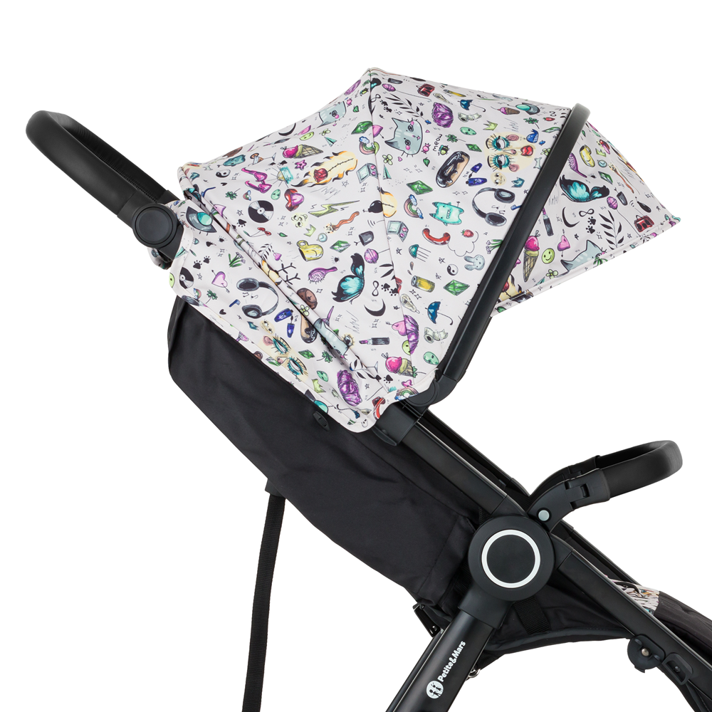 PETITE&amp;MARS Strieška ku kočíku Street2 Limited 100 Tattoo