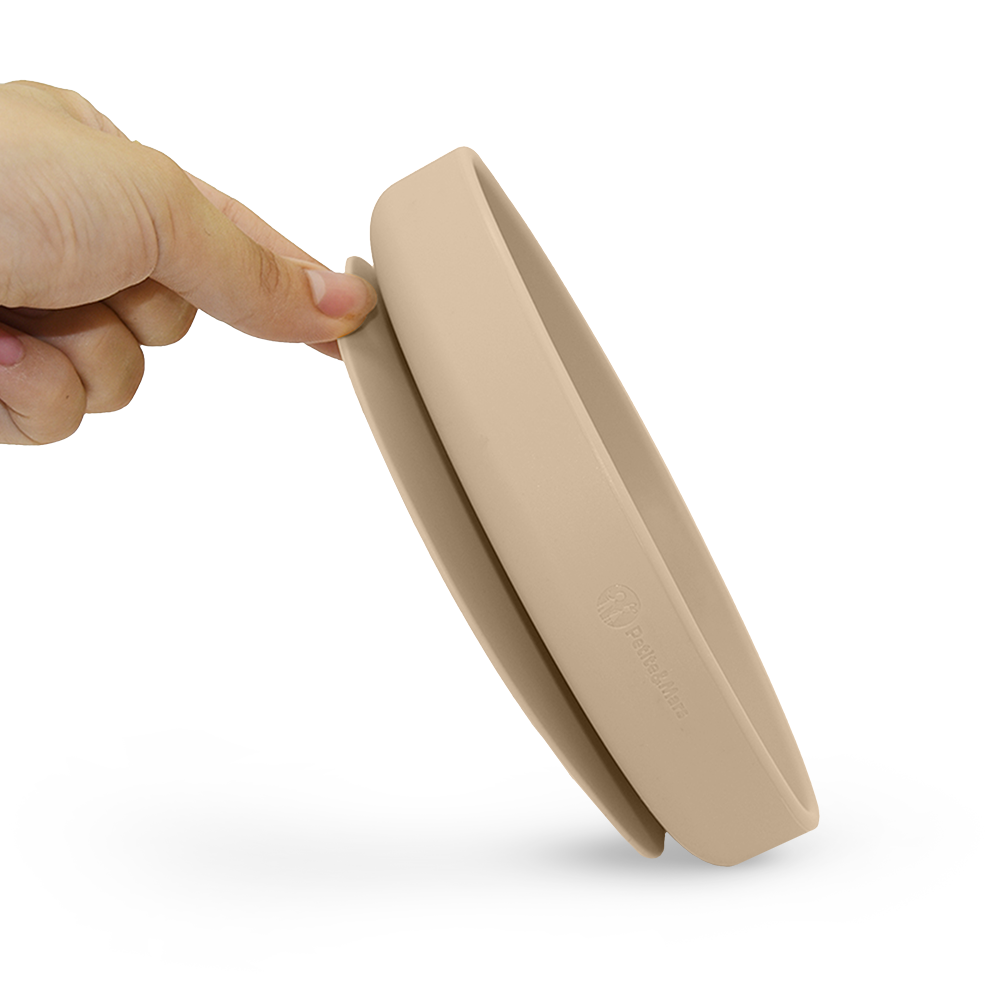 PETITE&amp;MARS Tanier silikónový s prísavkou TAKE&amp;MATCH Desert Sand 6m+