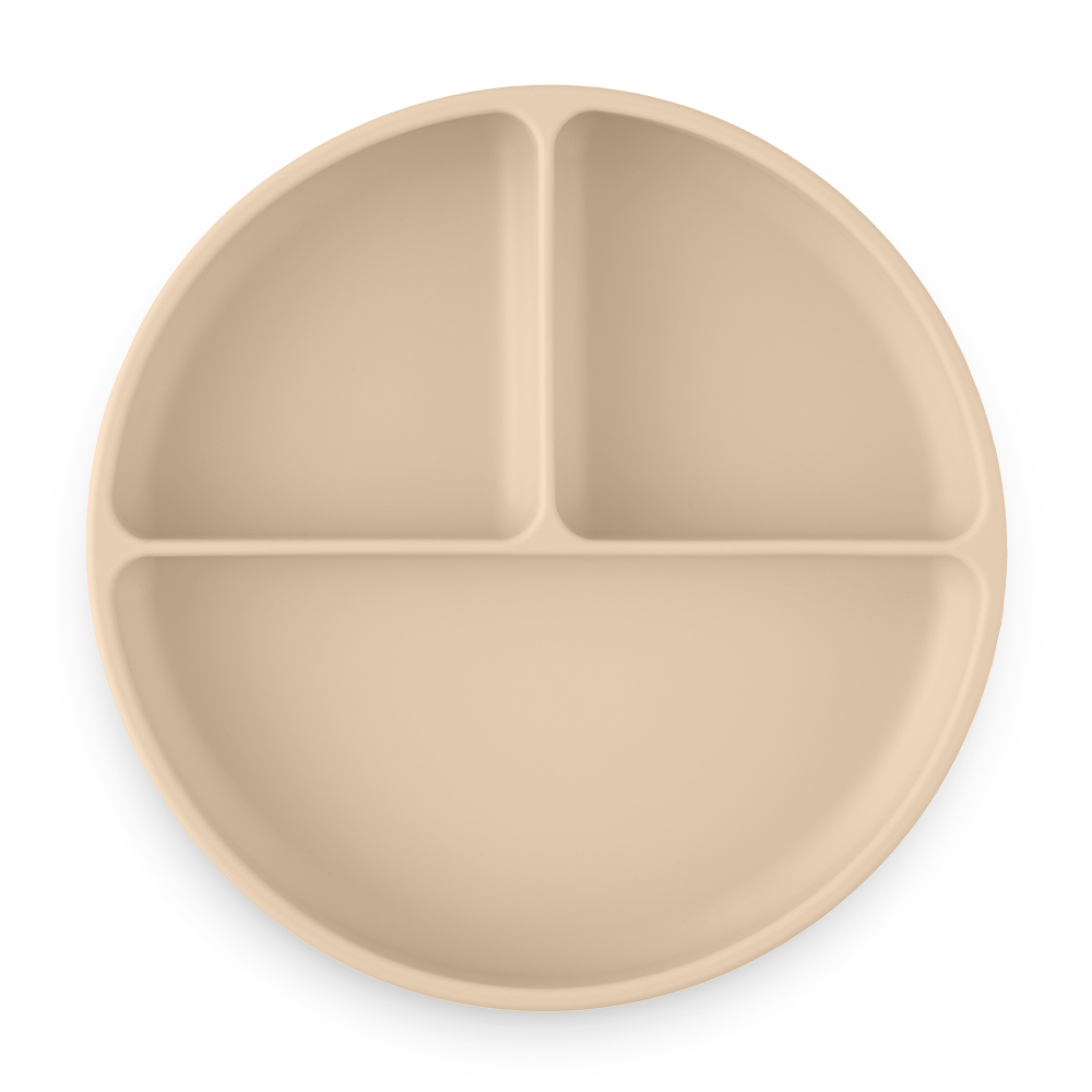 PETITE&amp;MARS Tanierik silikónový deliaci okrúhly Take&amp;Match Desert Sand 6m+