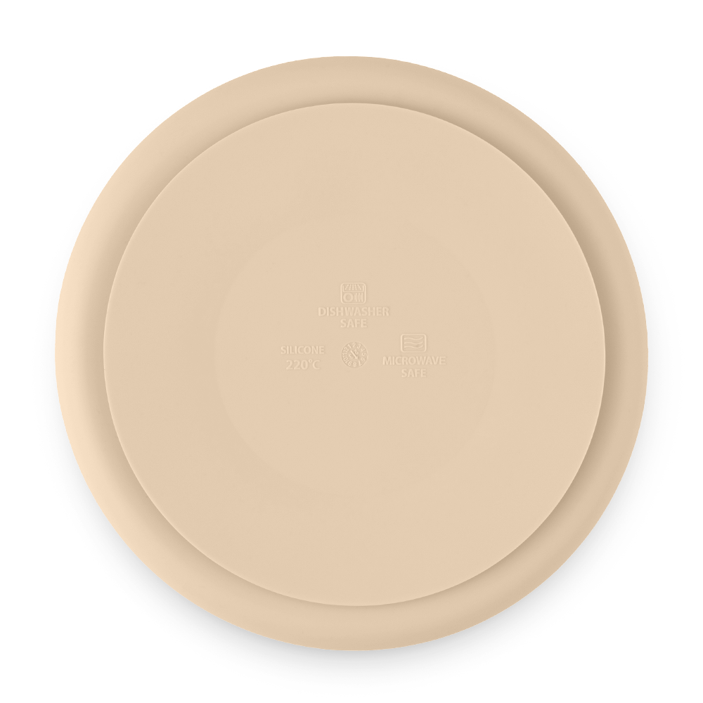 PETITE&amp;MARS Tanierik silikónový deliaci okrúhly Take&amp;Match Desert Sand 6m+