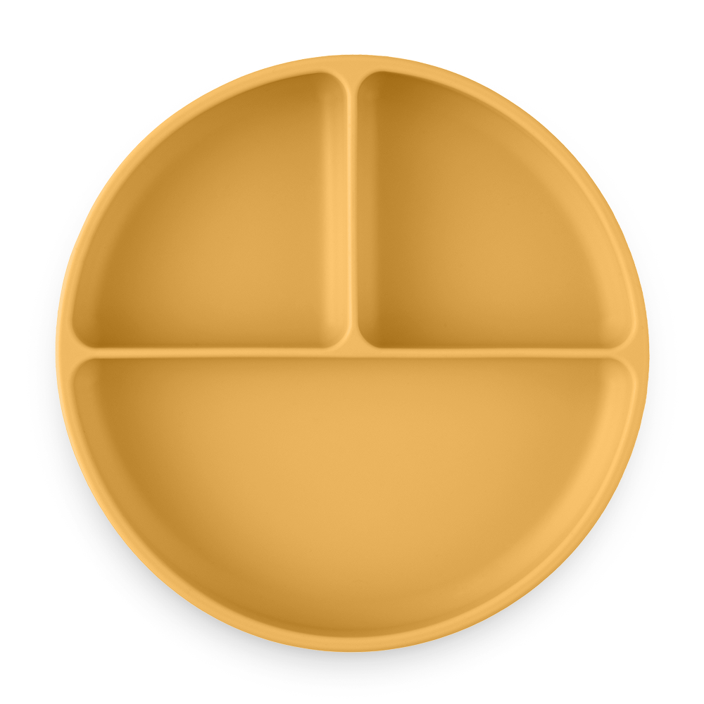 PETITE&amp;MARS Tanierik silikónový deliaci okrúhly Take&amp;Match Intense Ochre 6m+