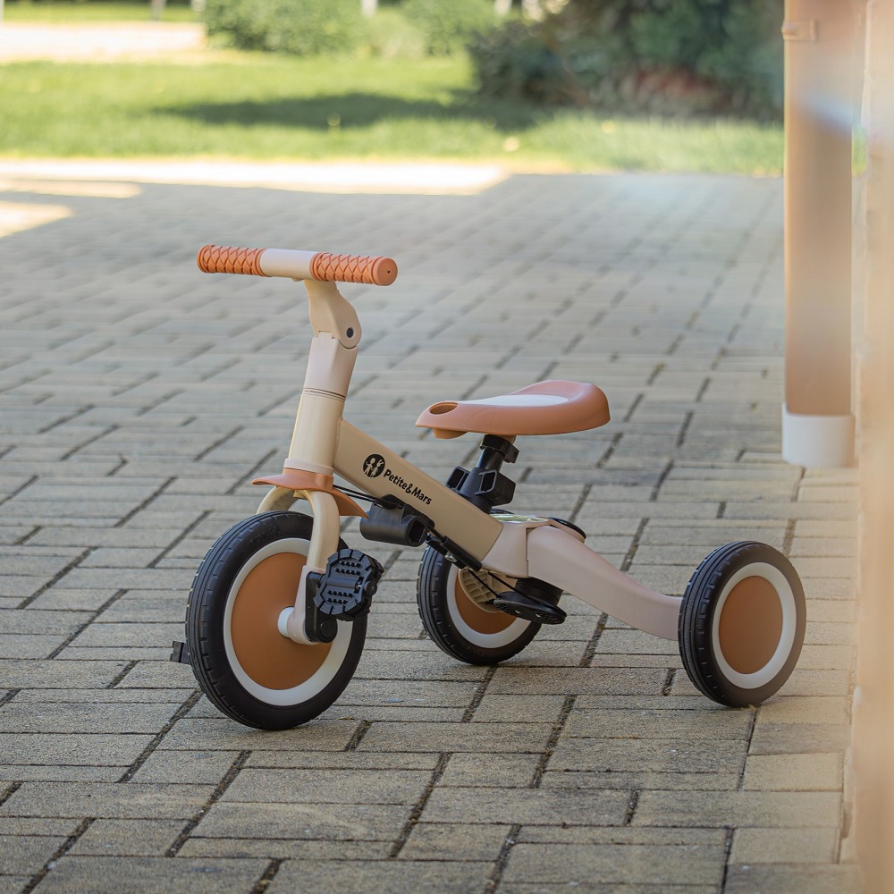 PETITE&amp;MARS Trojkolka multifunkčná 5v1 Turbo Ocean Blue