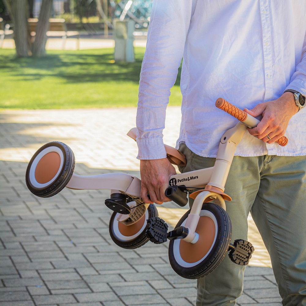 PETITE&amp;MARS Trojkolka multifunkčná 5v1 Turbo Ocean Blue