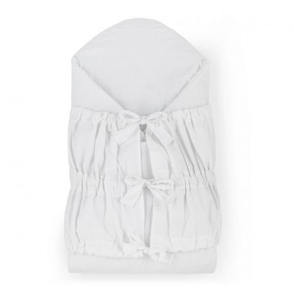 PETITE&amp;MARS Zavinovačka šnurovacia Nurse s pevnou kokosovou vložkou White 75x75 cm