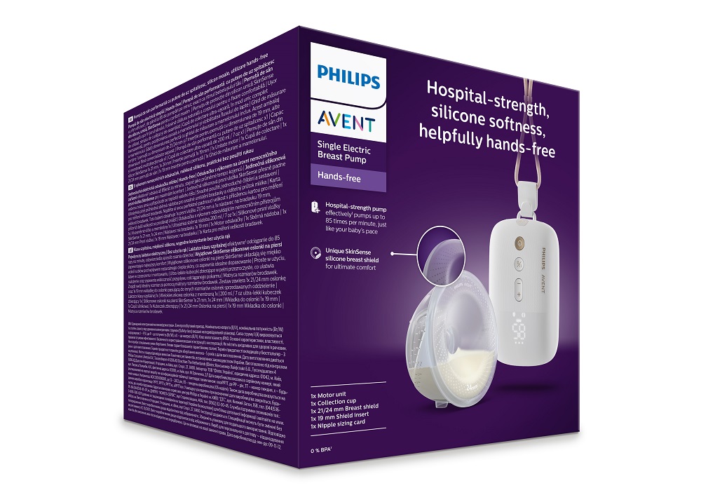 Philips AVENT Odsávačka materského mlieka elektrická Hands-Free Premium Plus SCF531/11