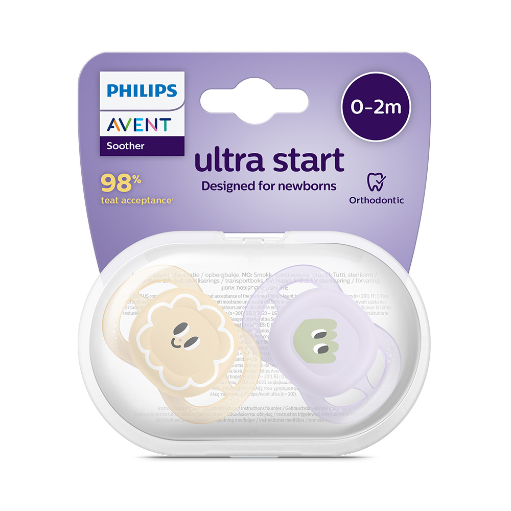 Philips AVENT Cumlík Ultrastart obrázok 0-2m dievča 2 ks