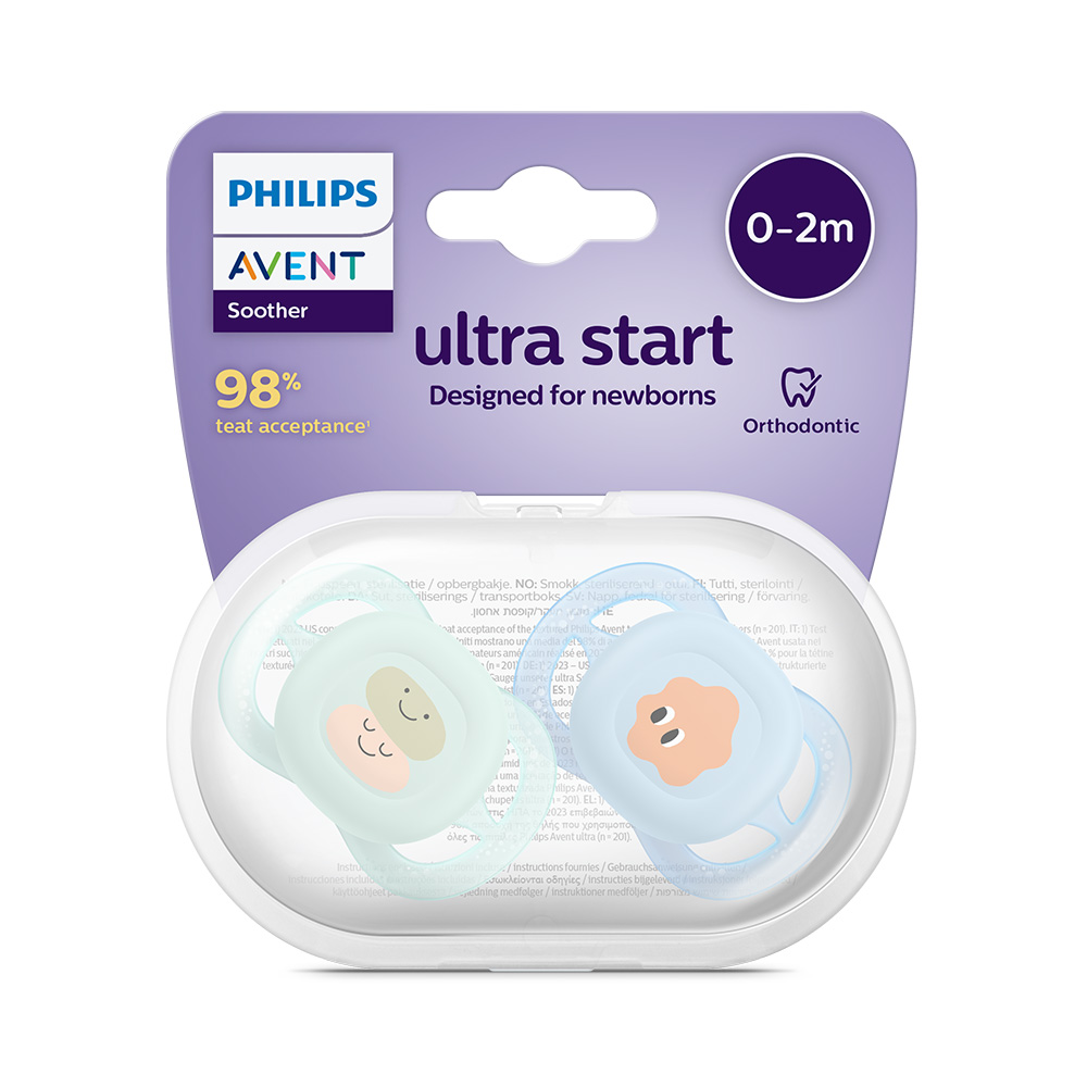 Philips AVENT Cumlík Ultrastart obrázok 0-2m chlapec 2 ks
