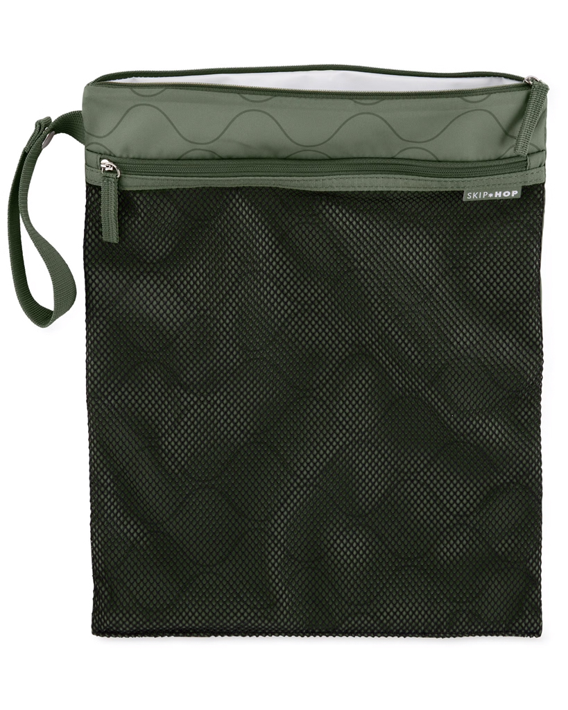 SKIP HOP Vrecko nepremokavé Grab &amp; go Dark sage 30 x 38 cm