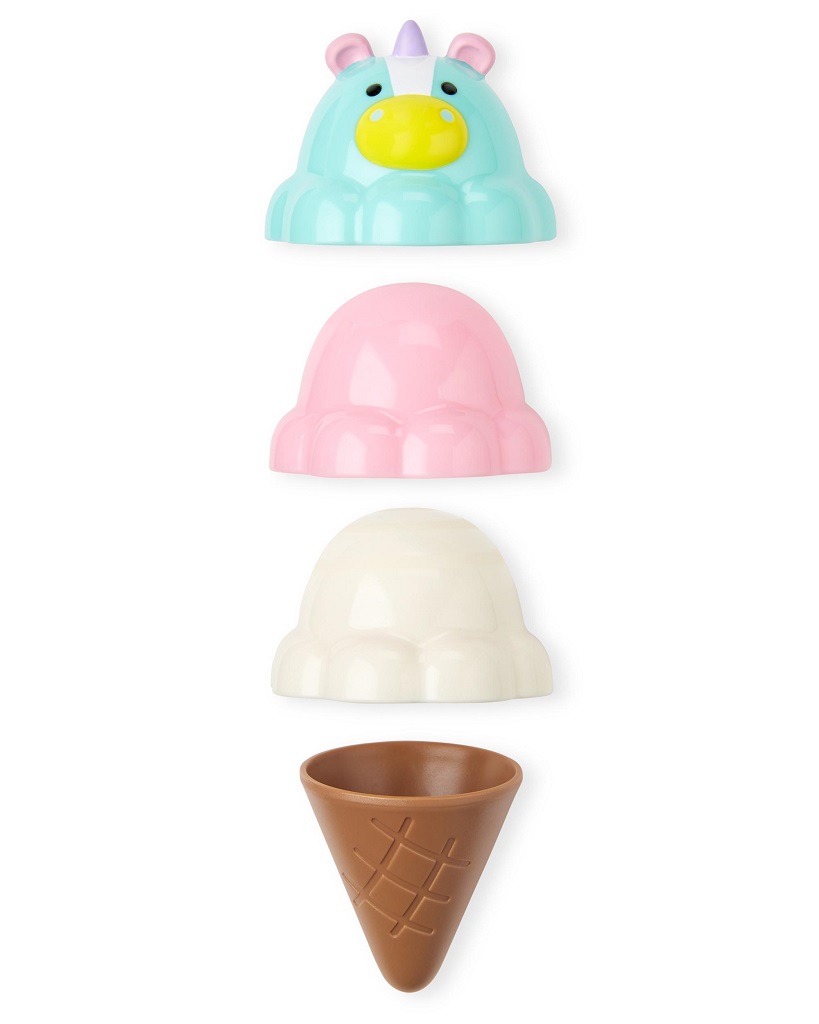 SKIP HOP Zoo Súprava zmrzlinová stohovacia s meniacimi sa farbami Sweet Scoops 2r+
