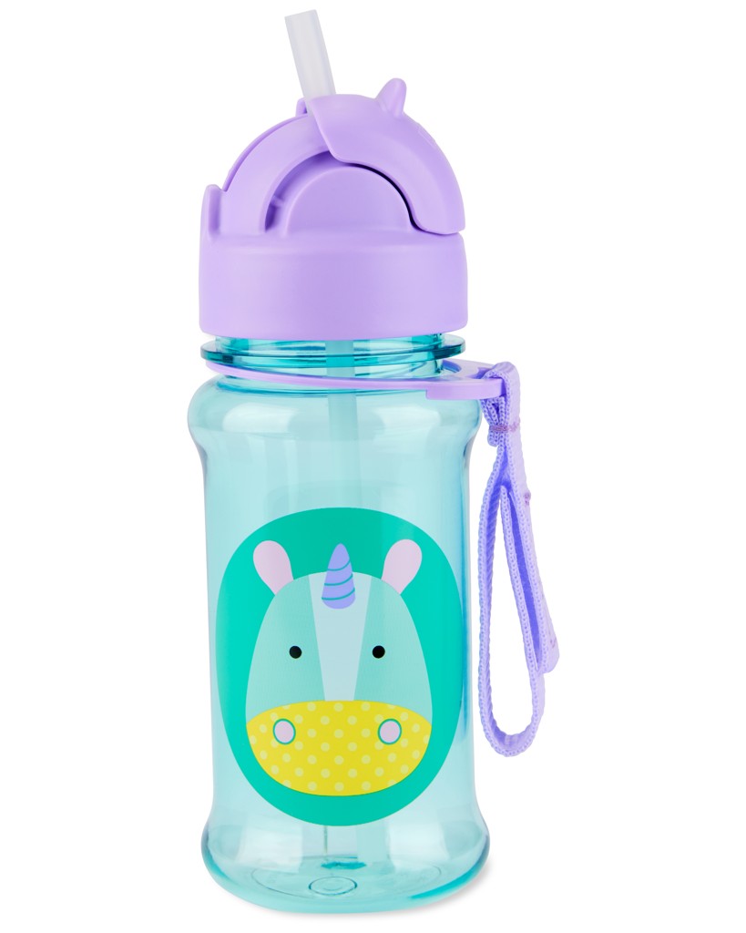 SKIP HOP Zoo tritan Fľaša so slamkou 355ml Jednorožec 12m+