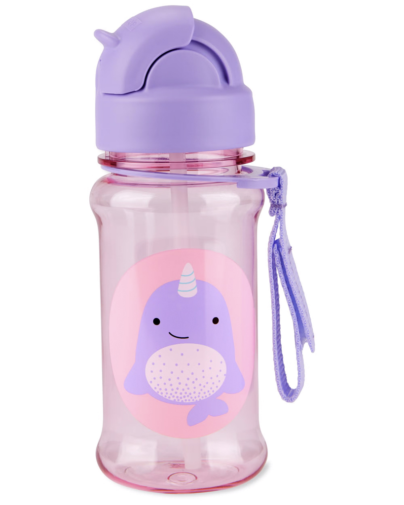 SKIP HOP Zoo tritan Fľaša so slamkou 355ml Narval 12m+