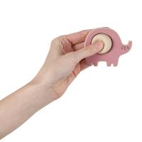 PETITE&amp;MARS Hračka silikónová Elephant Edwin Dusty Rose 6m+