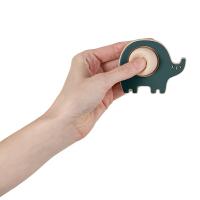 PETITE&amp;MARS Hračka silikónová Elephant Edwin Misty Green 6m+