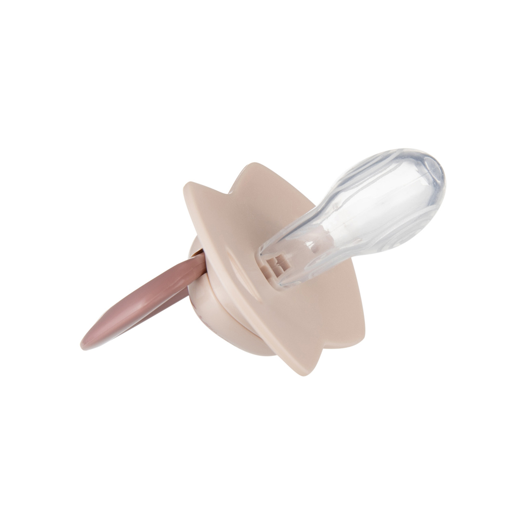 CANPOL BABIES Cumlík silikónový symetrický Light touch GOLD 18m+m 2ks ružový