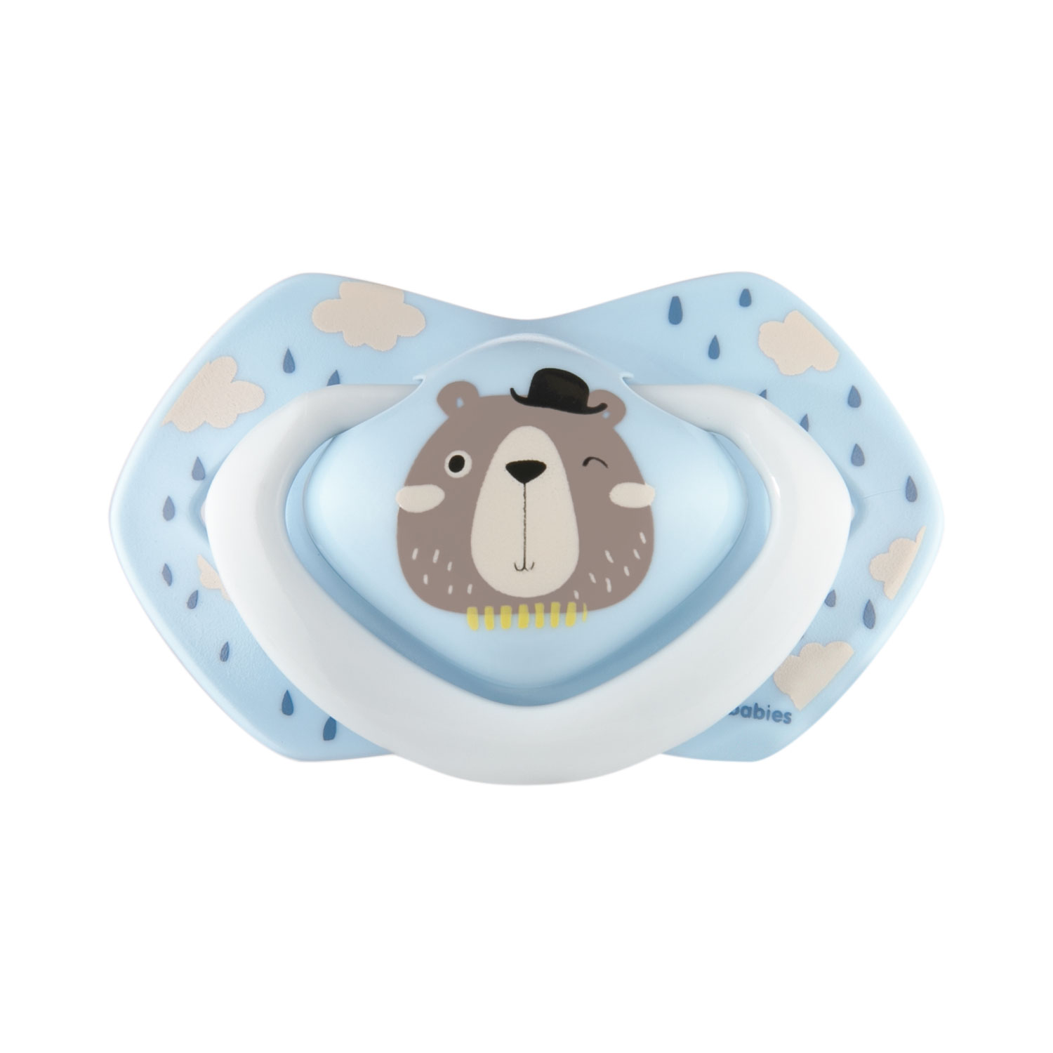 CANPOL BABIES Set symetrických silikónových cumlíkov 18m+ Bonjour Paris modrý