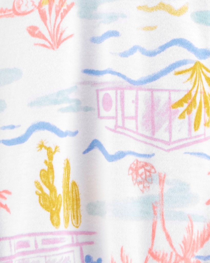 CARTER'S Overal letný Ivory Palm dievča NB