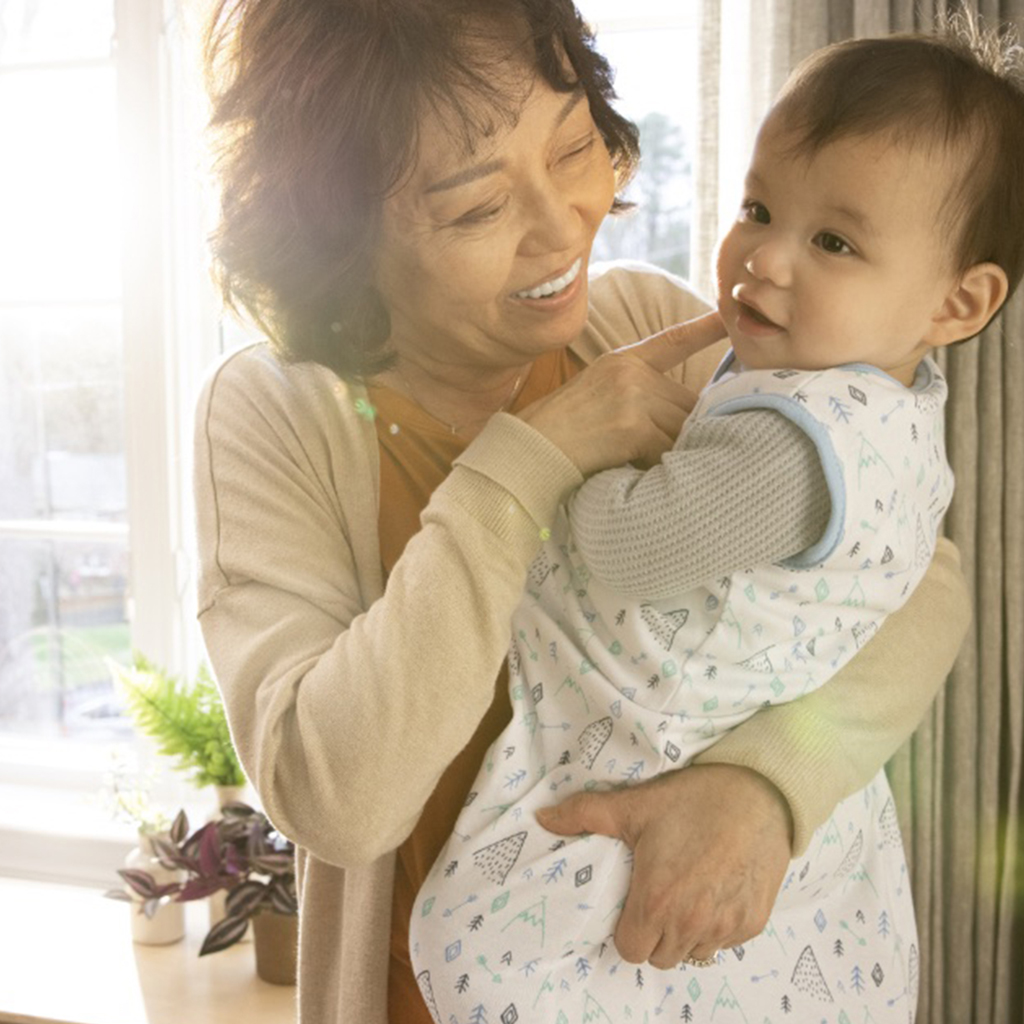 INGENUITY Vak spací bavlnený TOG 2,5 SwaddleMe™ Heather Grey 3m+