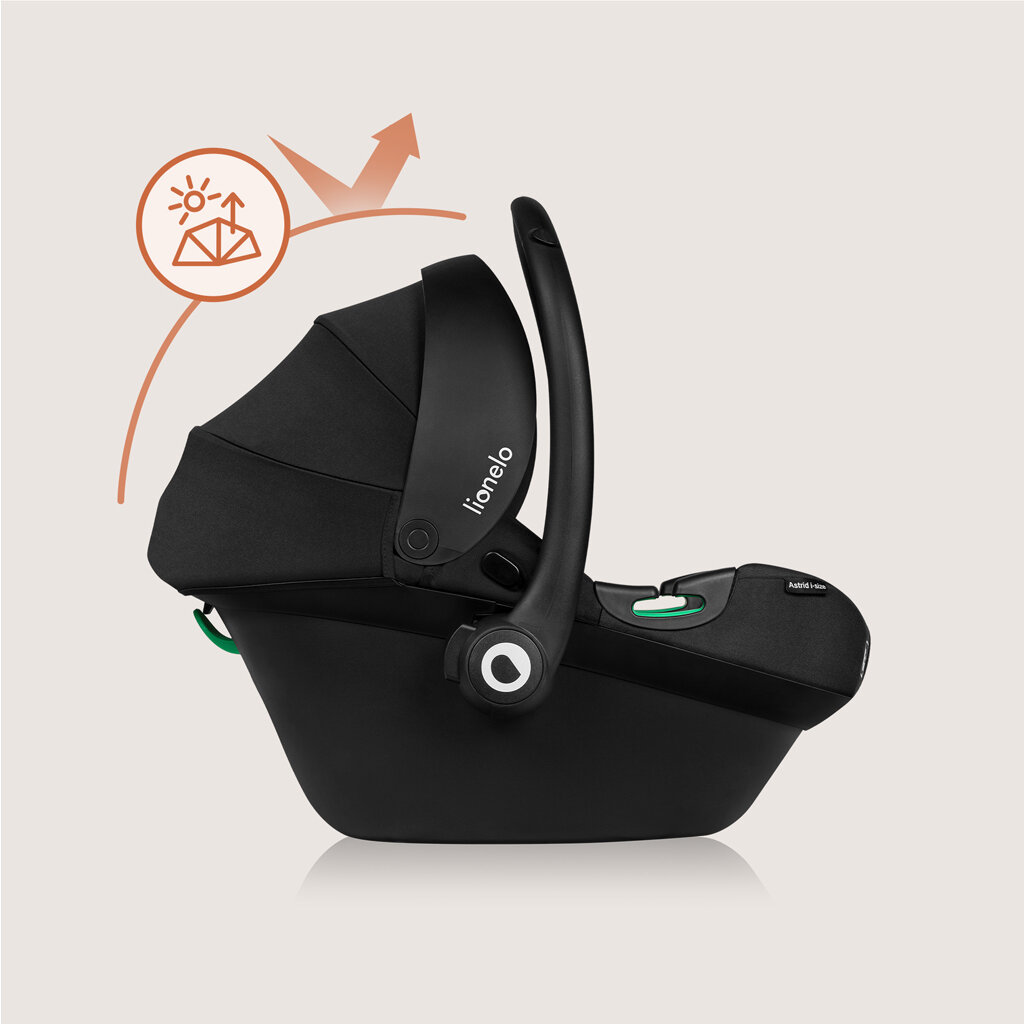 LIONELO Autosedačka Astrid i-Size (40-87 cm) Black Grey