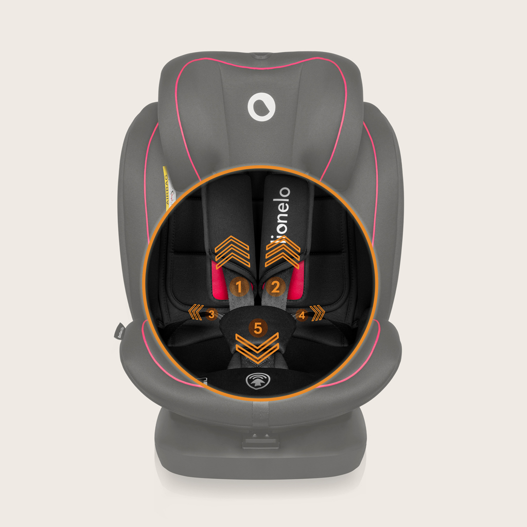 LIONELO Autosedačka Bastiaan i-Size (40-150 cm) Black Red