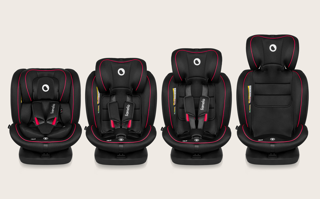 LIONELO Autosedačka Bastiaan i-Size (40-150 cm) Black Red